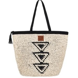 ROXY Got Rhythm Straw Beach Bag